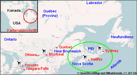 Nova Scotia Karte Plan